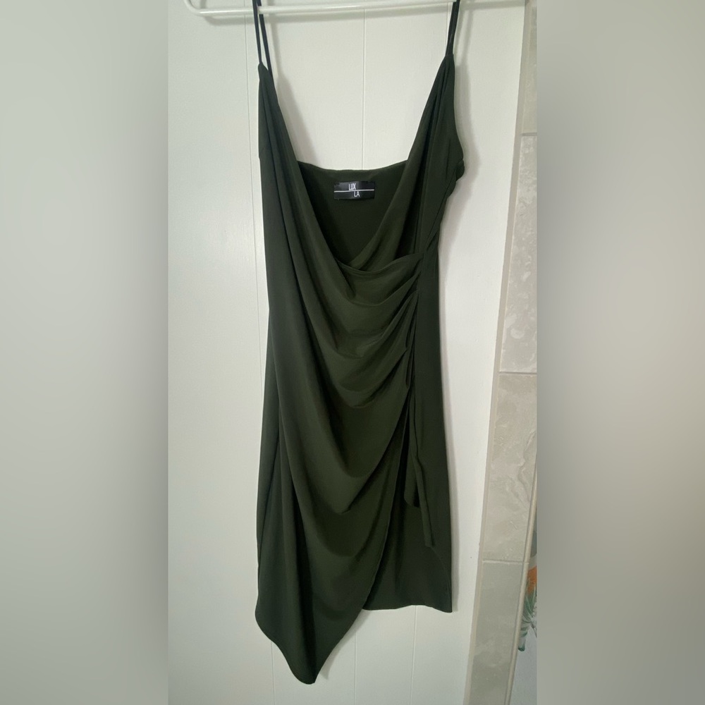 Lux LA Forest Green Mini Dress